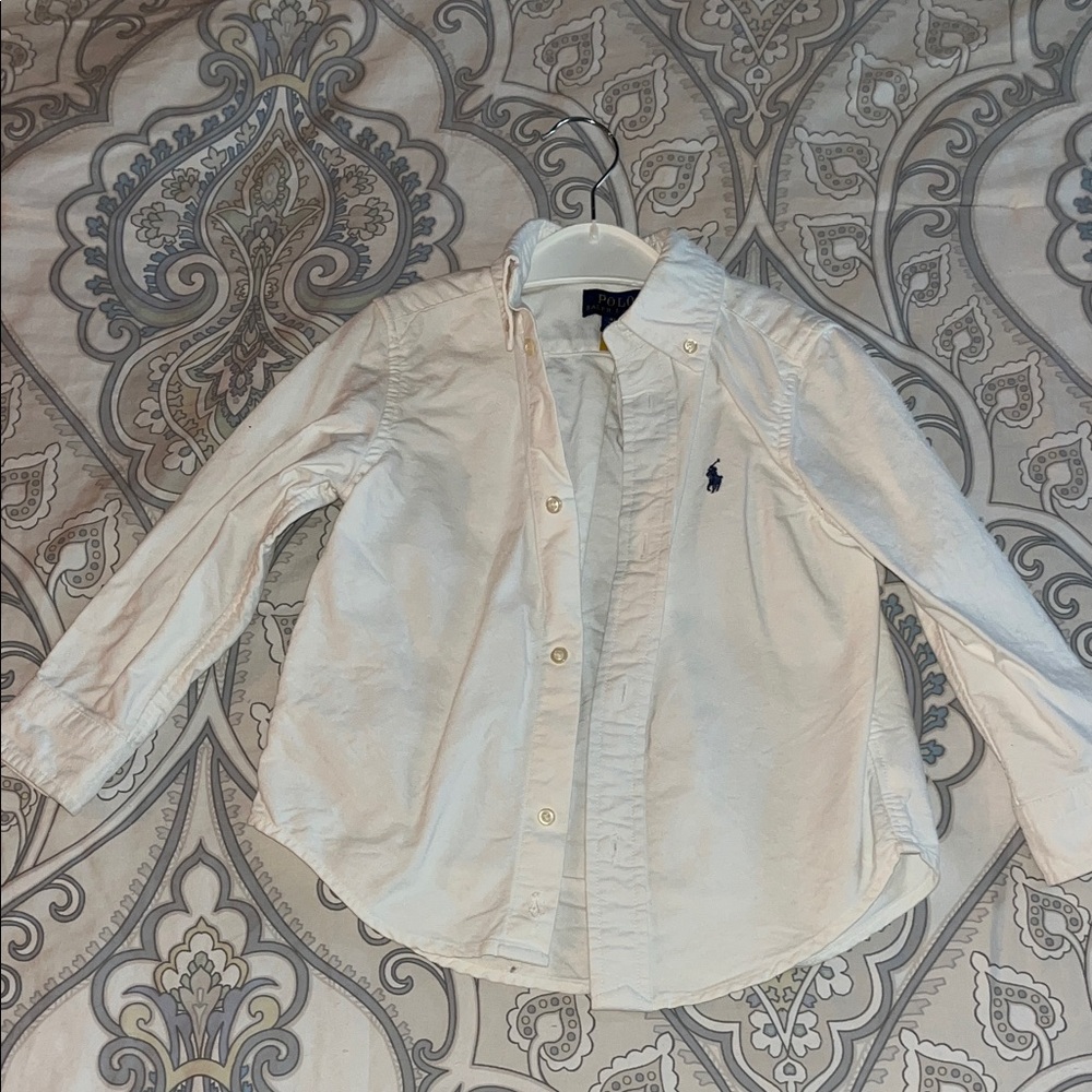 Polo by Ralph Lauren White Kids Button Down Shirt 3T